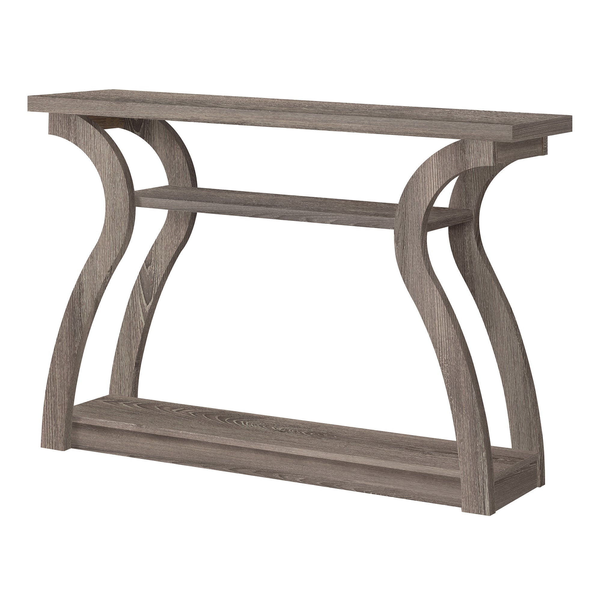 I 2446 Table D'appoint, Console, Entrée, Étroit, Sofa, Salon, Chambre À Coucher, Stratifié, Brun, Contemporain, Moderne - Simple Boutique