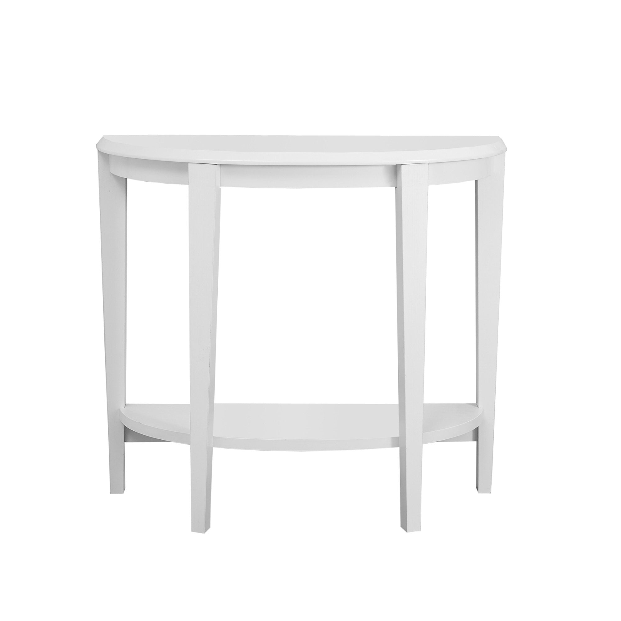 I 2451 Table D'appoint, Console, Entrée, Étroit, Sofa, Salon, Chambre À Coucher, Stratifié, Blanc, Contemporain, Moderne - Simple Boutique