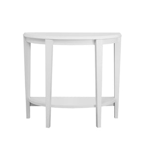 I 2451 Table D'appoint, Console, Entrée, Étroit, Sofa, Salon, Chambre À Coucher, Stratifié, Blanc, Contemporain, Moderne - Simple Boutique
