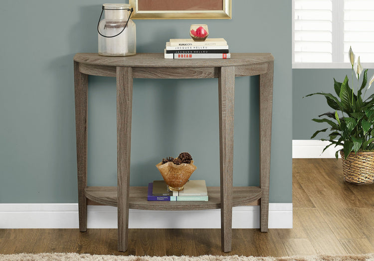 I 2452 Table D'appoint, Console, Entrée, Étroit, Sofa, Salon, Chambre À Coucher, Stratifié, Brun, Contemporain, Moderne - Simple Boutique