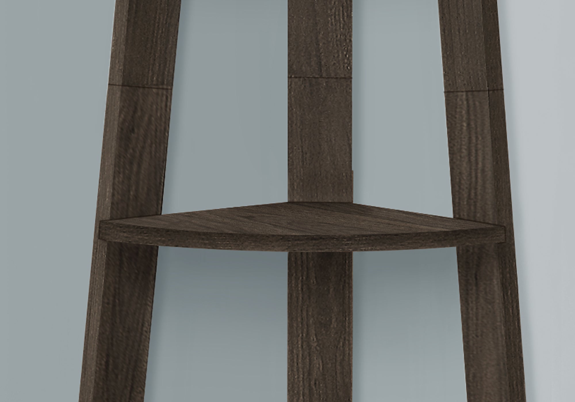 I 2469 Étagère À Livres, Étagère, Étagère, Coin, 5 Niveaux, 72"h, Bureau, Chambre À Coucher, Stratifié, Brun, Contemporain, Moderne - Simple Boutique