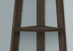 I 2469 Étagère À Livres, Étagère, Étagère, Coin, 5 Niveaux, 72"h, Bureau, Chambre À Coucher, Stratifié, Brun, Contemporain, Moderne - Simple Boutique