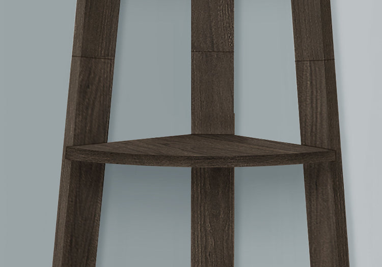 I 2469 Étagère À Livres, Étagère, Étagère, Coin, 5 Niveaux, 72"h, Bureau, Chambre À Coucher, Stratifié, Brun, Contemporain, Moderne - Simple Boutique