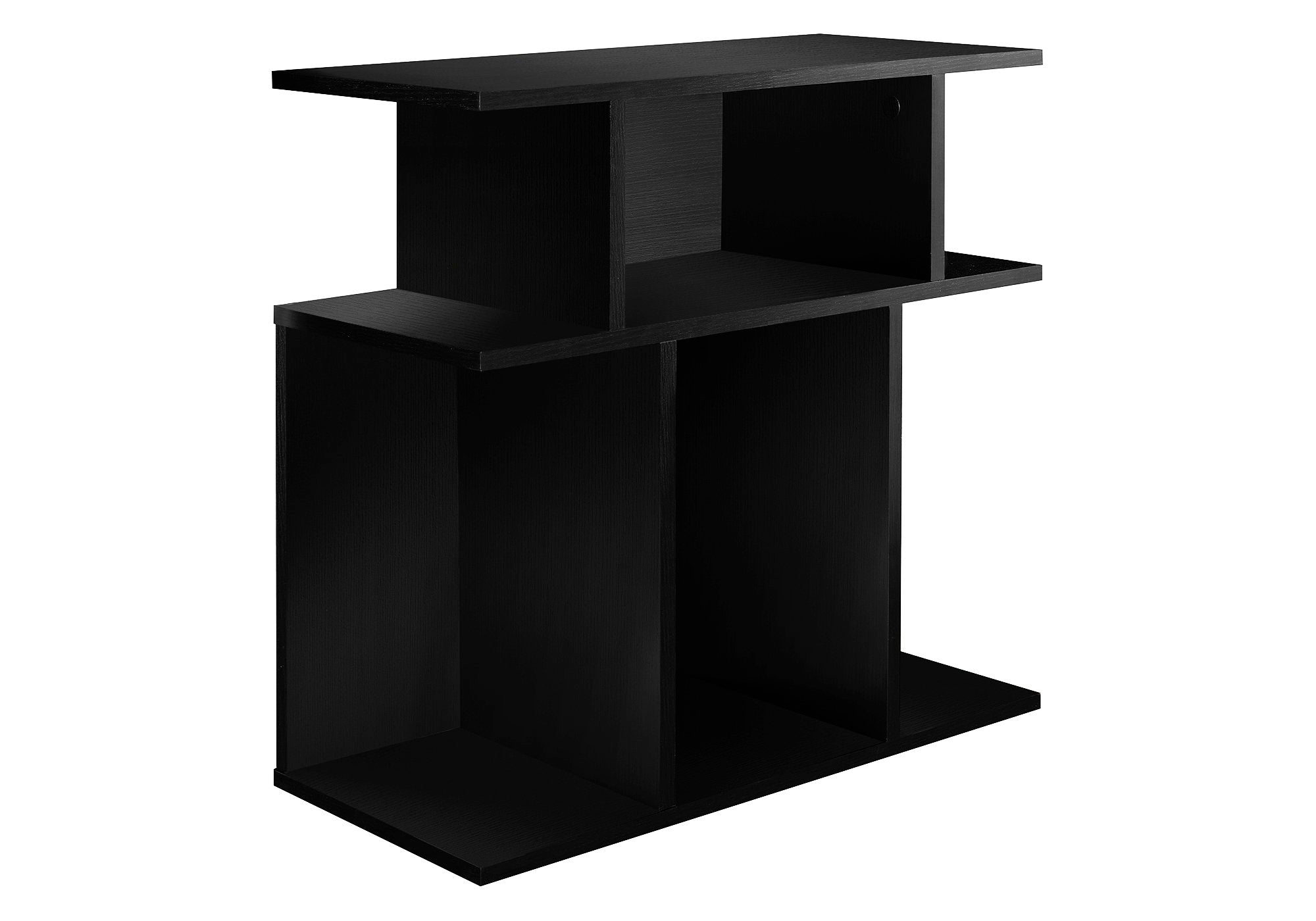 I 2473 Table D'appoint, Côté, Bout, Table De Nuit, Lampe, Salon, Chambre À Coucher, Stratifié, Noir, Contemporain, Moderne - Simple Boutique