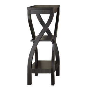 I 2478 Table D'appoint, Côté, Bout, Support Pour Plantes, Carré, Salon, Chambre À Coucher, Stratifié, Brun, Contemporain, Moderne - Simple Boutique