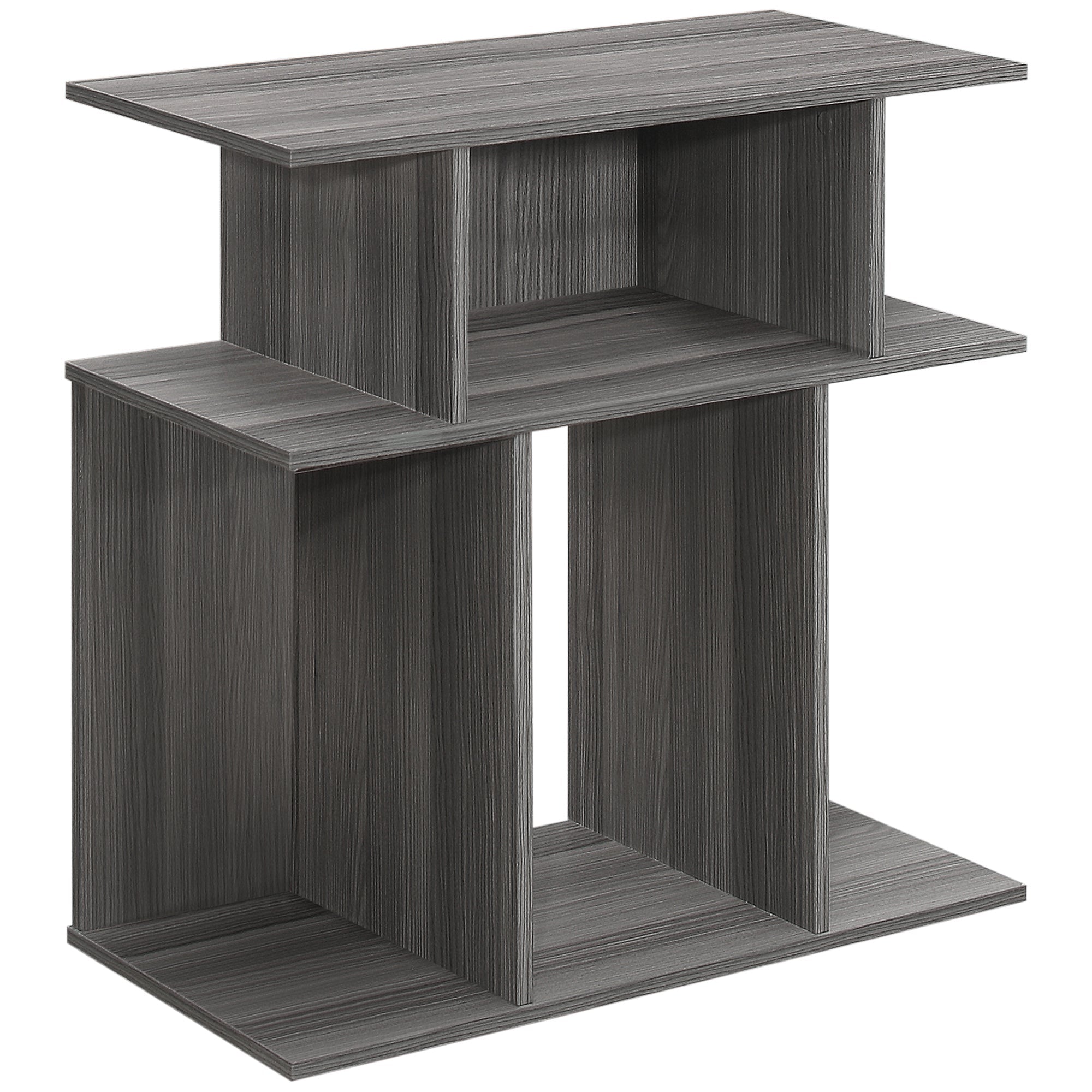 I 2481 Table D'appoint, Côté, Bout, Table De Nuit, Lampe, Salon, Chambre À Coucher, Stratifié, Gris, Contemporain, Moderne - Simple Boutique