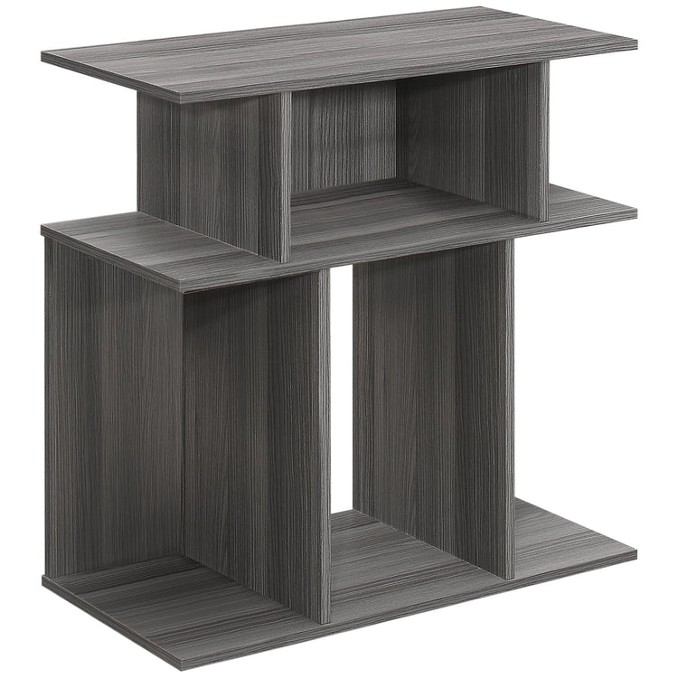 I 2481 Table D'appoint, Côté, Bout, Table De Nuit, Lampe, Salon, Chambre À Coucher, Stratifié, Gris, Contemporain, Moderne - Simple Boutique