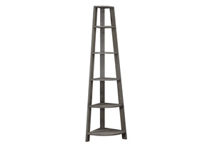 I 2497 Étagère À Livres, Étagère, Étagère, Coin, 5 Niveaux, 72"h, Bureau, Chambre À Coucher, Stratifié, Brun, Contemporain, Moderne - Simple Boutique