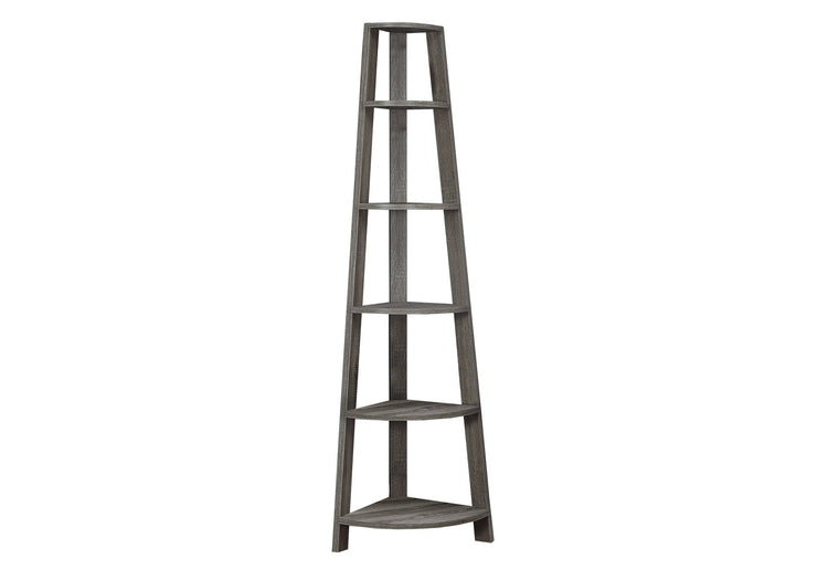 I 2497 Étagère À Livres, Étagère, Étagère, Coin, 5 Niveaux, 72"h, Bureau, Chambre À Coucher, Stratifié, Brun, Contemporain, Moderne - Simple Boutique