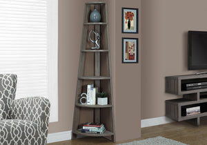 I 2497 Étagère À Livres, Étagère, Étagère, Coin, 5 Niveaux, 72"h, Bureau, Chambre À Coucher, Stratifié, Brun, Contemporain, Moderne - Simple Boutique