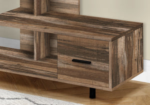 I 2611 Meuble Tv, 48 Pouces, Console, Centre De Divertissement Média, Tiroir De Rangement, Salon, Chambre À Coucher, Stratifié, Brun, Contemporain, Moderne - Simple Boutique