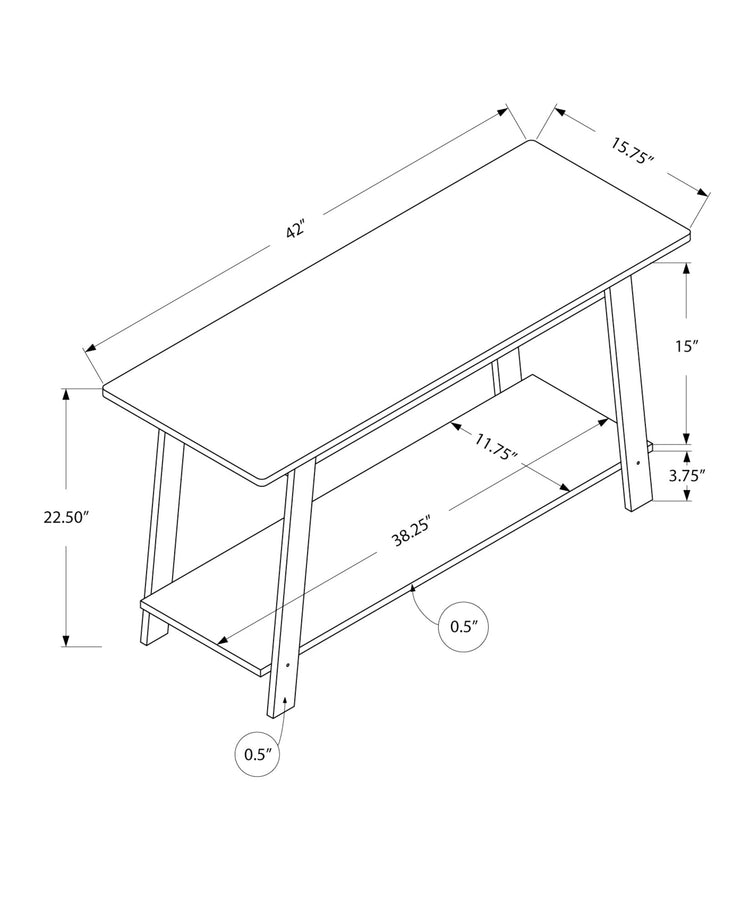 I 2737 Meuble Tv, 42 Pouces, Console, Centre De Divertissement Média, Étagères De Rangement, Salon, Chambre À Coucher, Stratifié, Gris, Contemporain, Moderne - Simple Boutique