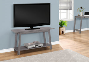 I 2737 Meuble Tv, 42 Pouces, Console, Centre De Divertissement Média, Étagères De Rangement, Salon, Chambre À Coucher, Stratifié, Gris, Contemporain, Moderne - Simple Boutique