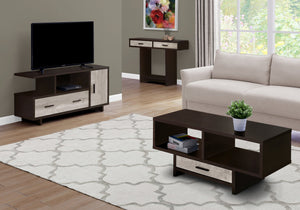 I 2805 Meuble Tv, 48 Pouces, Console, Centre De Divertissement Média, Unite De Rangement, Tiroirs, Salon, Chambre À Coucher, Stratifié, Brun, Contemporain, Moderne - Simple Boutique