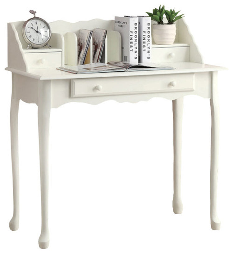 I 3103 Bureau, Bureau À Domicile, Ordinateur Portable, Tiroirs De Rangement, 36"l, Travail, Bois, Blanc, Traditionnel - Simple Boutique