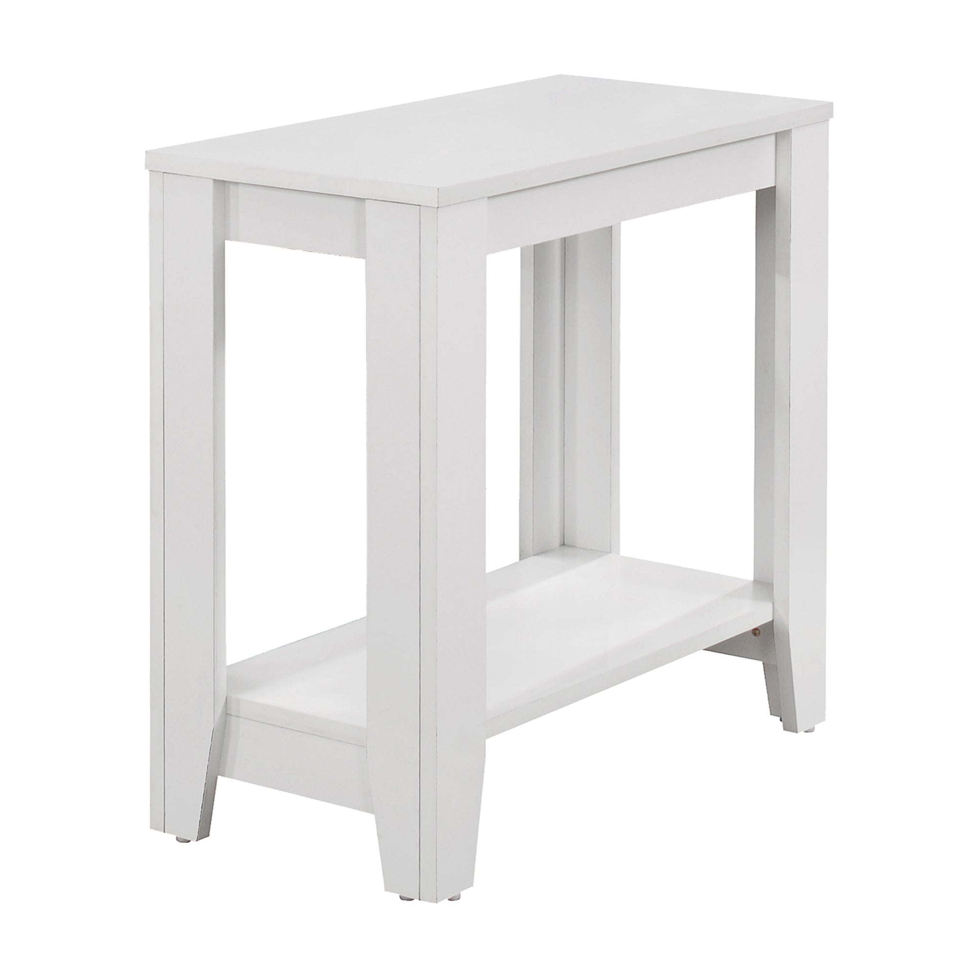 I 3117 Table D'appoint, Côté, Bout, Table De Nuit, Lampe, Salon, Chambre À Coucher, Stratifié, Blanc, Transitionnel - Simple Boutique