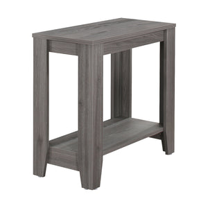 I 3118 Table D'appoint, Côté, Bout, Table De Nuit, Lampe, Salon, Chambre À Coucher, Stratifié, Gris, Transitionnel - Simple Boutique