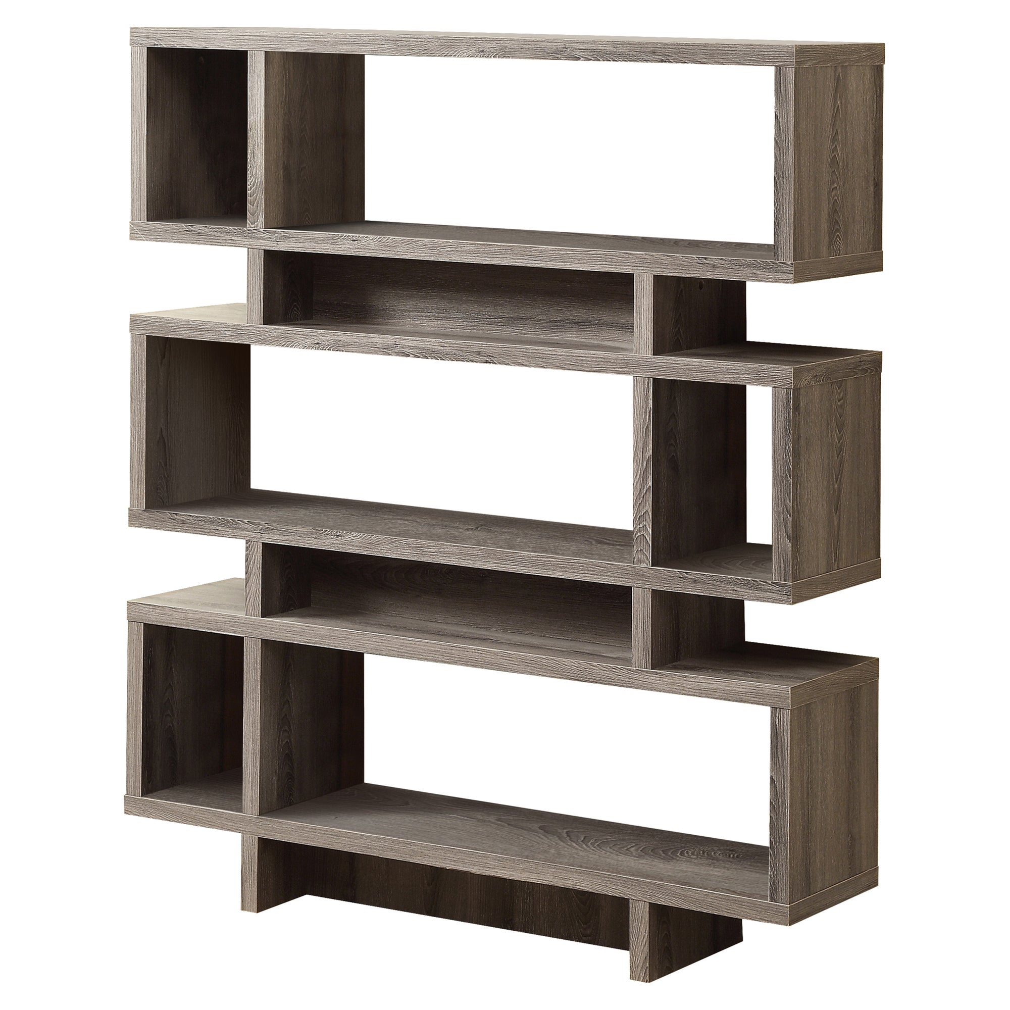 I 3251 Étagère À Livres, Étagère, Étagère, 4 Niveaux, 55"h, Bureau, Chambre À Coucher, Stratifié, Brun, Contemporain, Moderne - Simple Boutique
