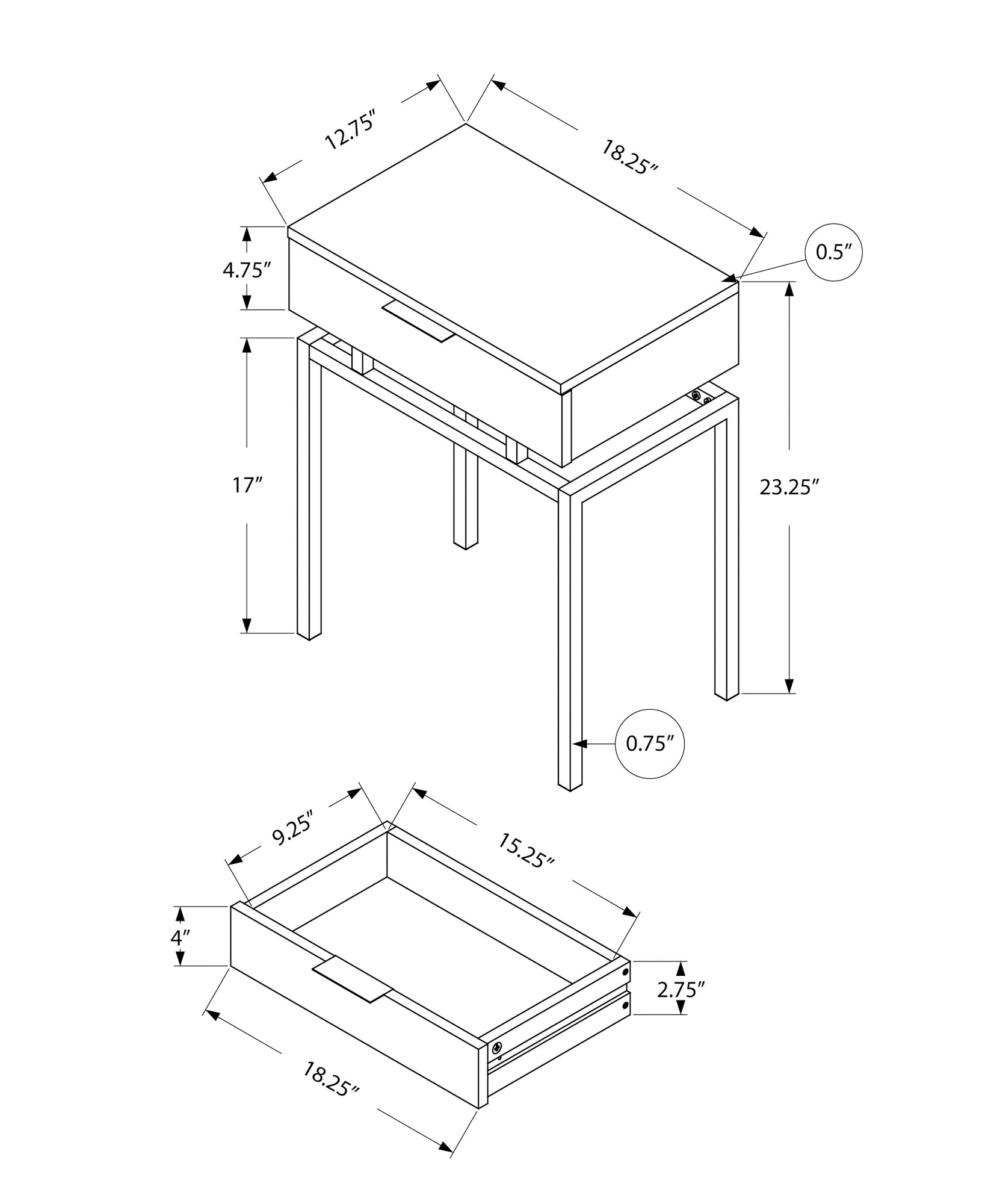 I 3463 Table D'appoint, Côté, Bout, Table De Nuit, Lampe, Tiroir De Rangement, Salon, Chambre À Coucher, Métal, Stratifié, D'aspect Marbre Beige, Or, Contemporain, Moderne - Simple Boutique