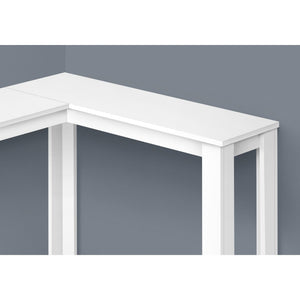 I 3656 Table D'appoint, Console D'angle, Entrée, Coin, Salon, Chambre À Coucher, Stratifié Blanc, Contemporain, Moderne - Simple Boutique