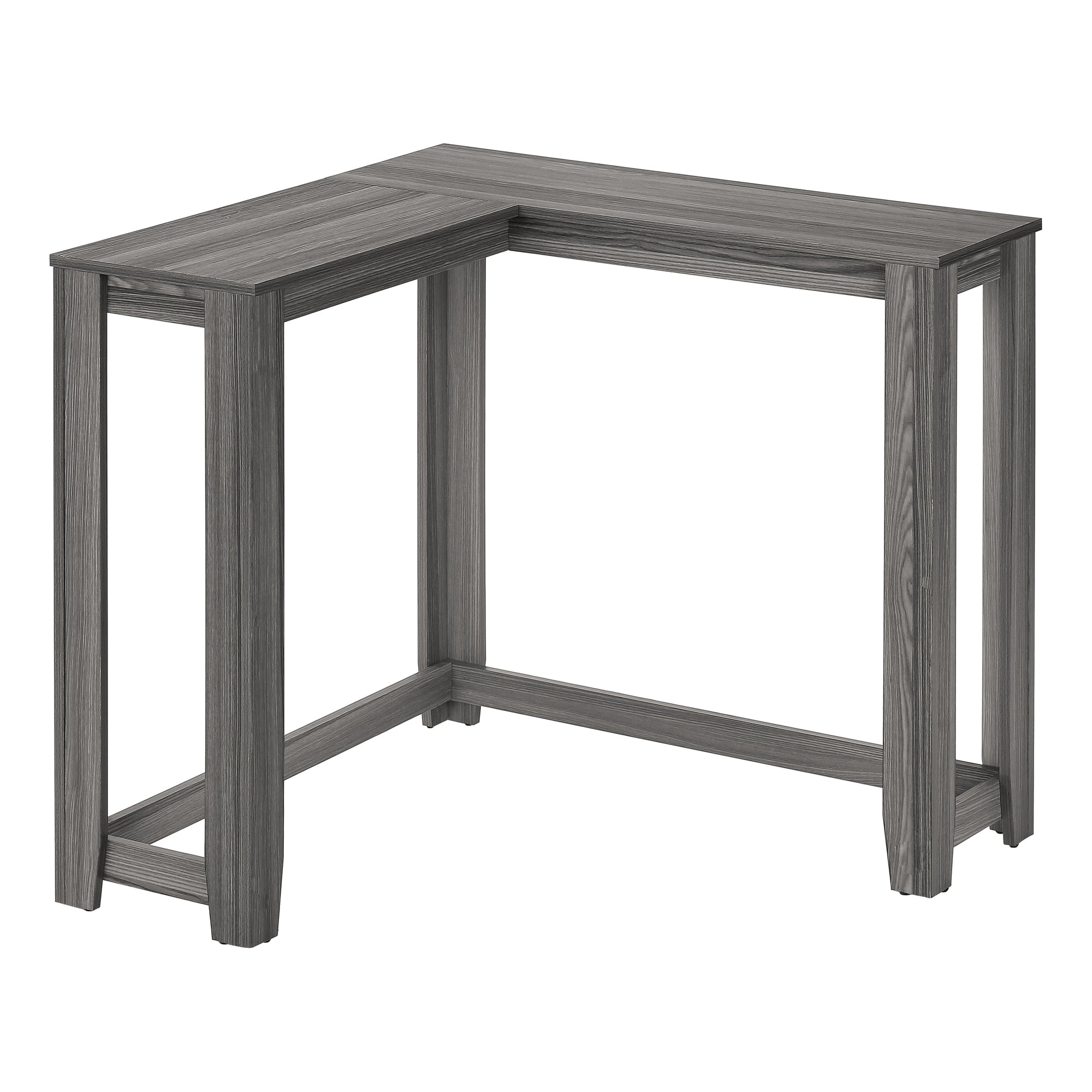 I 3658 Table D'appoint, Console D'angle, Entrée, Coin, Salon, Chambre À Coucher, Stratifié Gris, Contemporain, Moderne - Simple Boutique