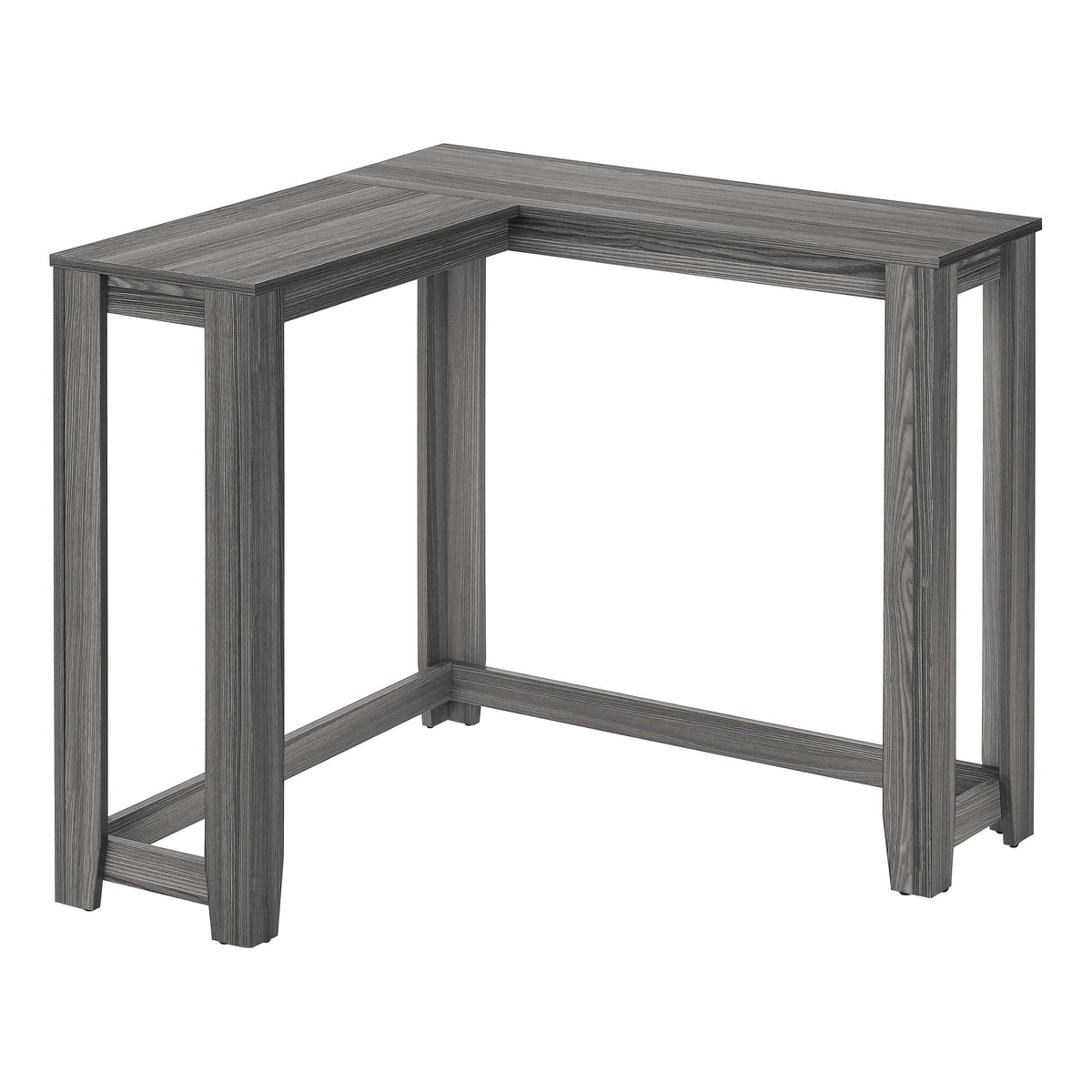 I 3658 Table D'appoint, Console D'angle, Entrée, Coin, Salon, Chambre À Coucher, Stratifié Gris, Contemporain, Moderne - Simple Boutique