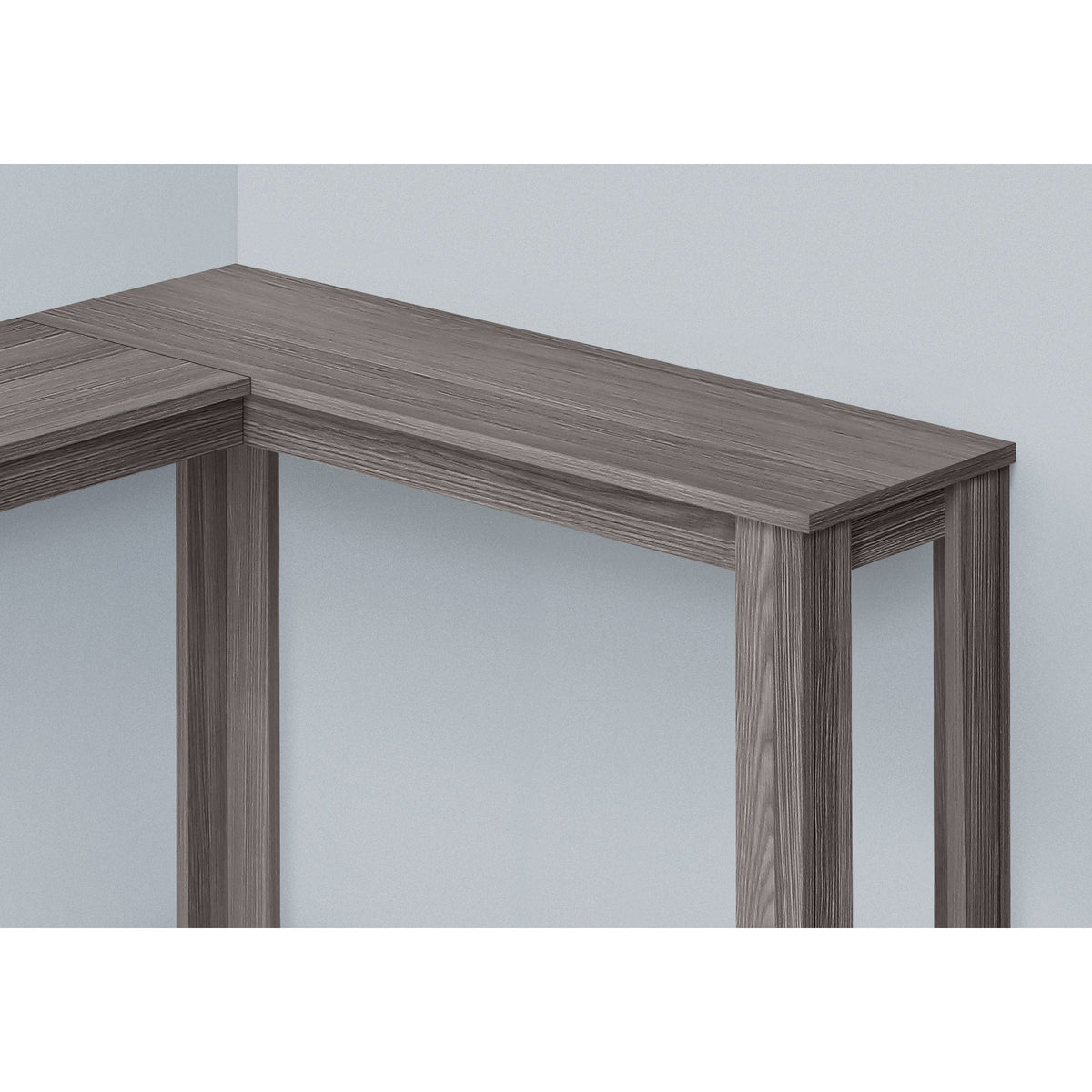 I 3658 Table D'appoint, Console D'angle, Entrée, Coin, Salon, Chambre À Coucher, Stratifié Gris, Contemporain, Moderne - Simple Boutique