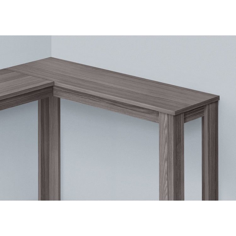 I 3658 Table D'appoint, Console D'angle, Entrée, Coin, Salon, Chambre À Coucher, Stratifié Gris, Contemporain, Moderne - Simple Boutique