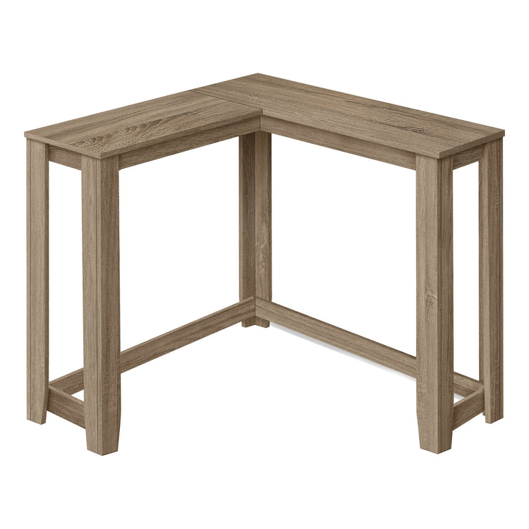 I 3659 Table D'appoint, Console D'angle, Entrée, Coin, Salon, Chambre À Coucher, Stratifié Taupe Foncé, Contemporain, Moderne - Simple Boutique