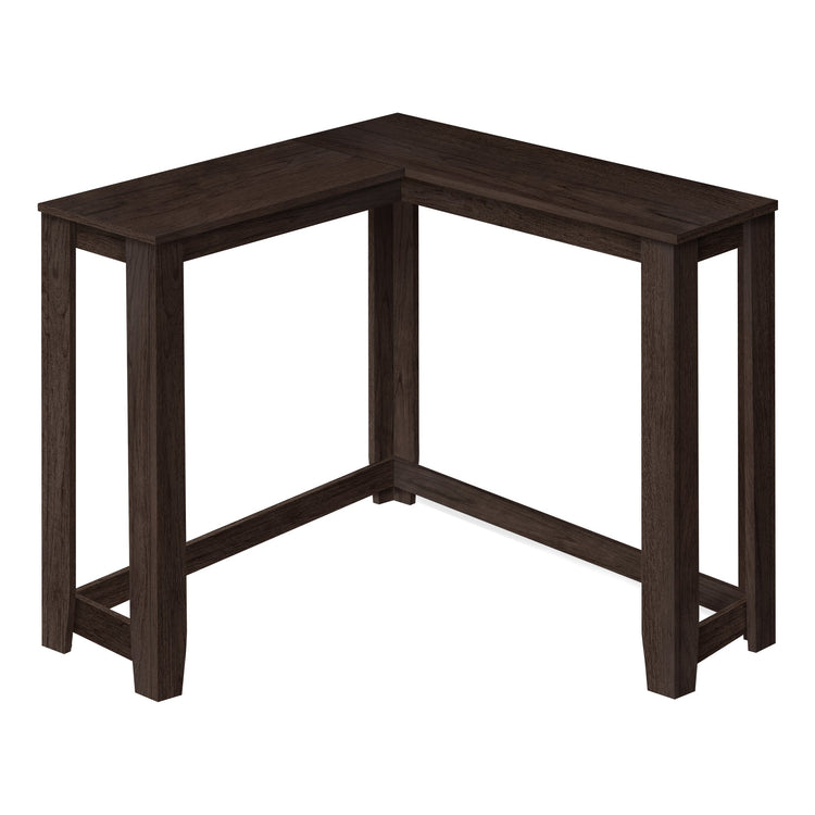 I 3660 Table D'appoint, Console D'angle, Entrée, Coin, Salon, Chambre À Coucher, Stratifié Espresso, Contemporain, Moderne - Simple Boutique