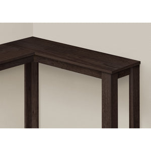 I 3660 Table D'appoint, Console D'angle, Entrée, Coin, Salon, Chambre À Coucher, Stratifié Espresso, Contemporain, Moderne - Simple Boutique