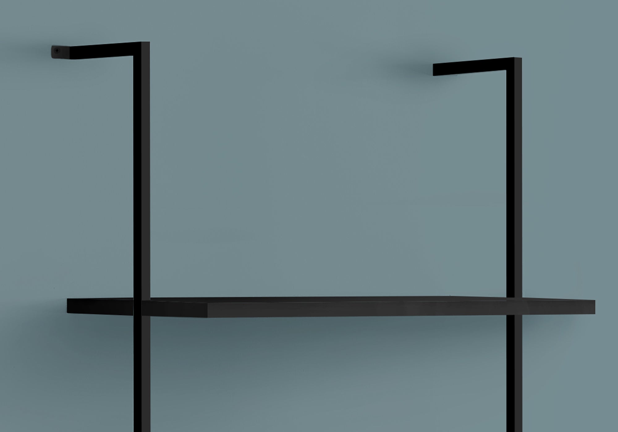 I 3683 Étagère À Livres, Étagère, Étagère, Échelle, 5 Niveaux, 72"h, Bureau, Chambre À Coucher, Métal, Stratifié, Noir, Contemporain, Moderne - Simple Boutique