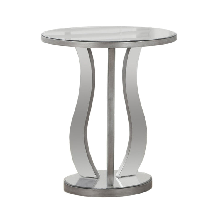 I 3726 Table D'appoint, Côté, Bout, Table De Nuit, Lampe, Salon, Chambre À Coucher, Miroir, Gris, Dégager, Transitionnel - Simple Boutique