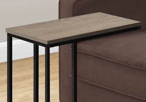 I 3766 Table D'appoint, En Forme De C, Bout, Côté, Collation, Salon, Chambre À Coucher, Métal, Stratifié, Brun, Noir, Contemporain, Moderne - Simple Boutique
