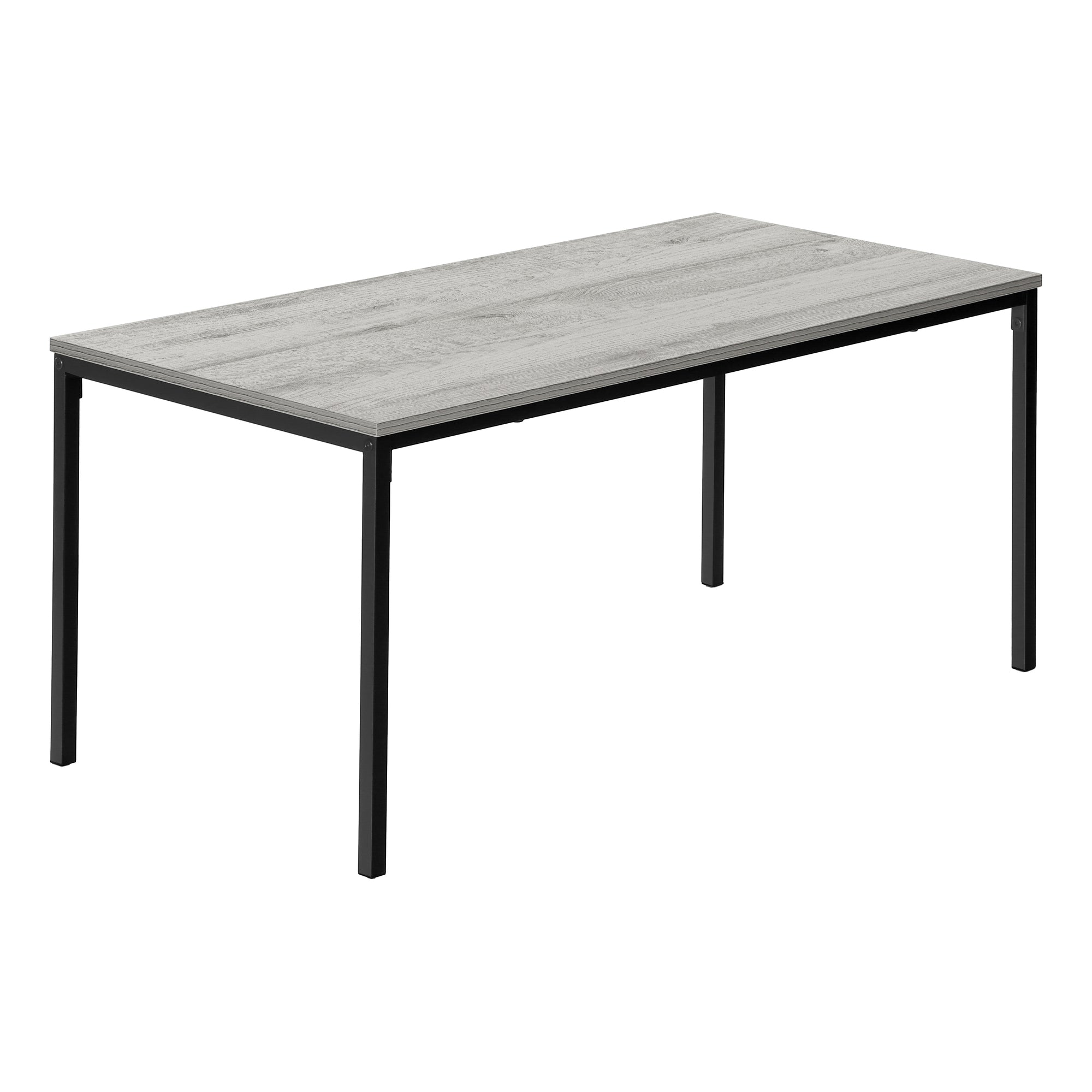 I 3796 Table A Café, Accent, Cocktail, Rectangulaire, Salon, 40"l, Métal, Stratifié, Gris, Noir, Contemporain, Moderne - Simple Boutique