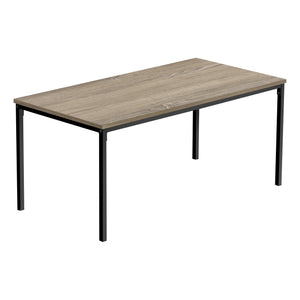I 3797 Table A Café, Accent, Cocktail, Rectangulaire, Salon, 40"l, Métal, Stratifié, Brun, Noir, Contemporain, Moderne - Simple Boutique