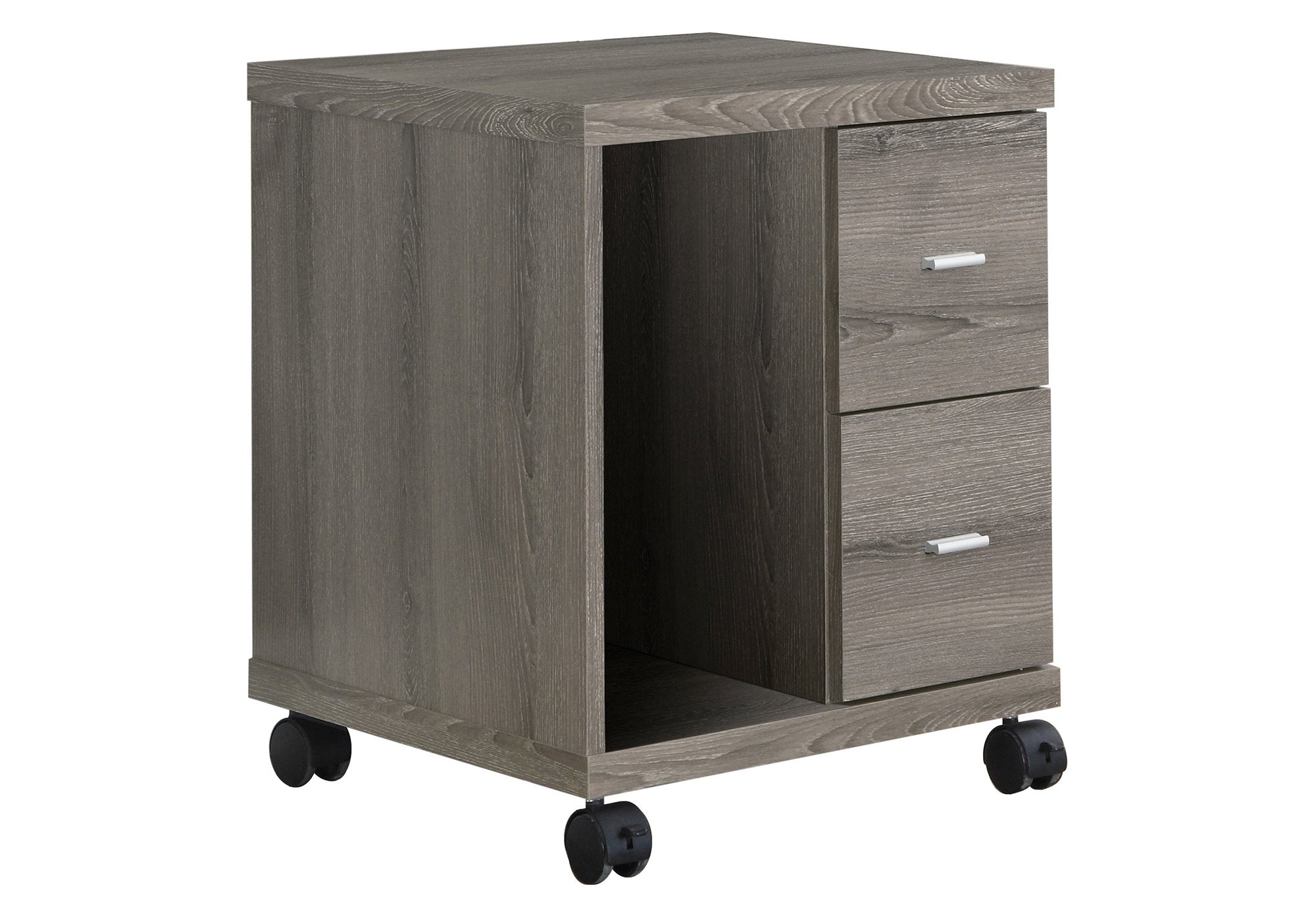 I 7056 Bureau, Classeur, Chariot D'imprimante, Classeur Roulant, Portable, Rangement, Travail, Stratifié, Brun, Contemporain, Moderne - Simple Boutique