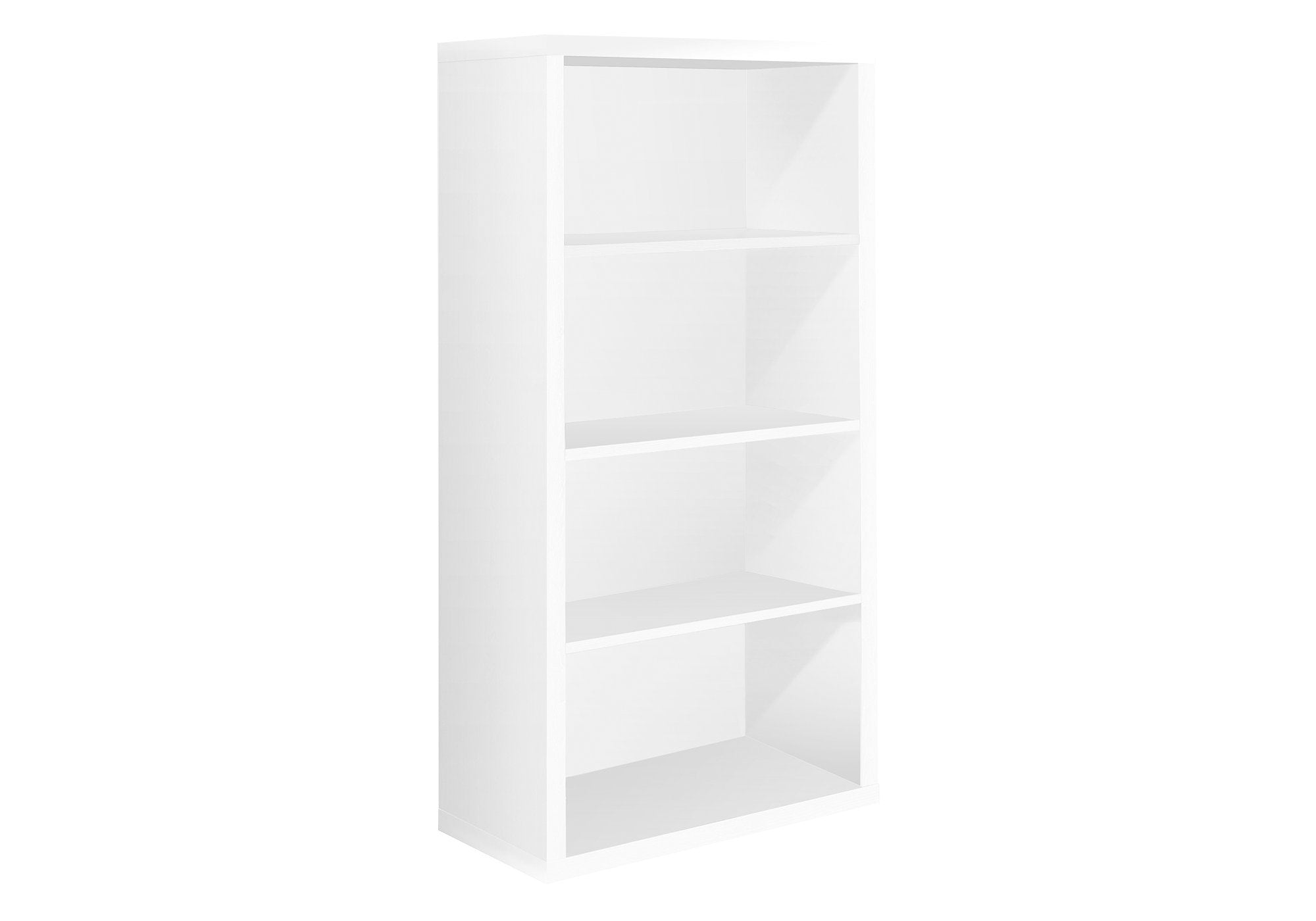 I 7059 Étagère À Livres, Étagère, Étagère, 5 Niveaux, 48"h, Bureau, Chambre À Coucher, Stratifié, Blanc, Contemporain, Moderne - Simple Boutique