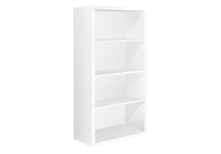 I 7059 Étagère À Livres, Étagère, Étagère, 5 Niveaux, 48"h, Bureau, Chambre À Coucher, Stratifié, Blanc, Contemporain, Moderne - Simple Boutique