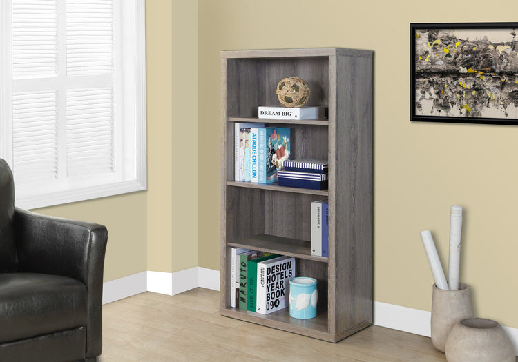 I 7060 Étagère À Livres, Étagère, Étagère, 5 Niveaux, 48"h, Bureau, Chambre À Coucher, Stratifié, Brun, Contemporain, Moderne - Simple Boutique