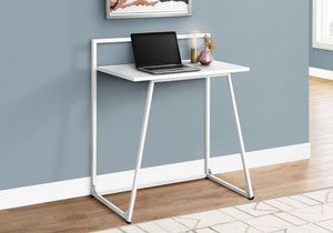 I 7110 Bureau, Bureau À Domicile, Ordinateur Portable, 30"l, Travail, Métal, Stratifié, Blanc, Contemporain, Moderne - Simple Boutique