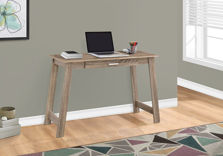 I 7191 Bureau, Bureau À Domicile, Ordinateur Portable, Tiroirs De Rangement, Travail, Stratifié, Brun, Contemporain, Moderne - Simple Boutique