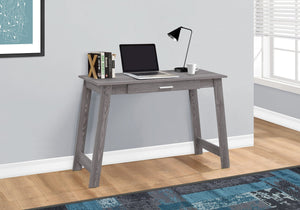 I 7192 Bureau, Bureau À Domicile, Ordinateur Portable, Tiroirs De Rangement, Travail, Stratifié, Gris, Contemporain, Moderne - Simple Boutique