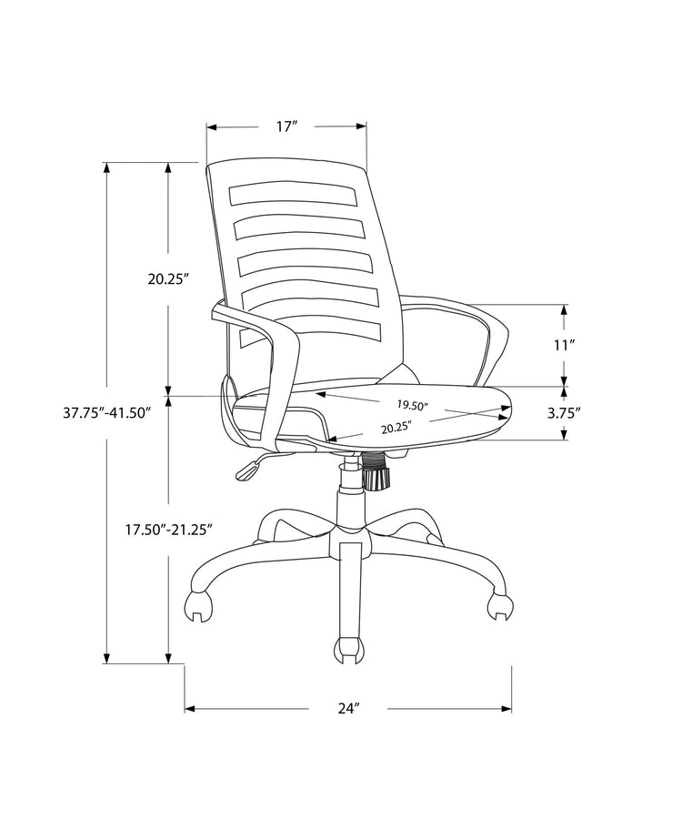 I 7224 Chaise De Bureau, Hauteur Ajustable, Pivotant, Ergonomique, Appuis-bras, Bureau, Travail, Métal, Engrener, Noir, Contemporain, Moderne - Simple Boutique