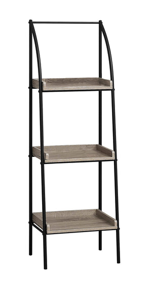 I 7228 Étagère À Livres, Étagère, Étagère, Coin, 3 Niveaux, 48"h, Bureau, Chambre À Coucher, Métal, Stratifié, Brun, Noir, Contemporain, Moderne - Simple Boutique