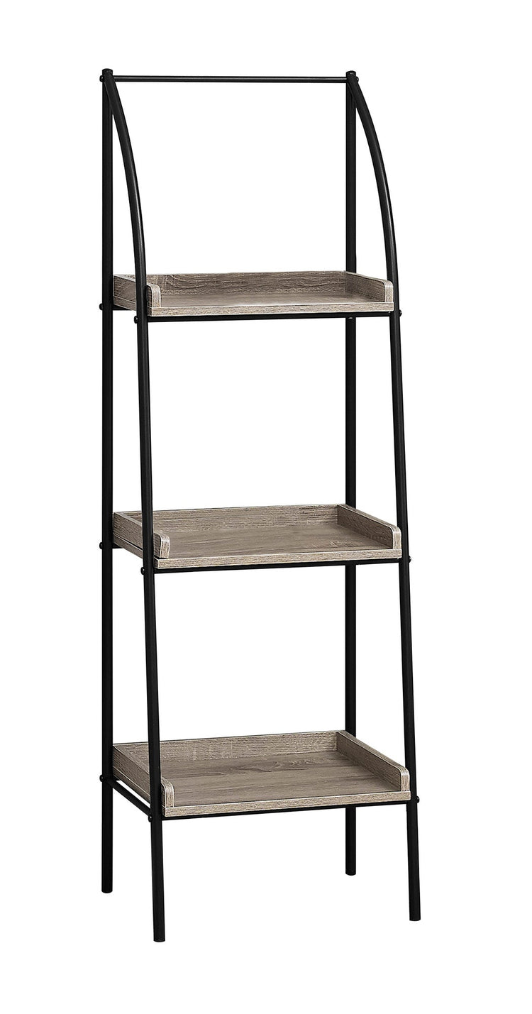 I 7228 Étagère À Livres, Étagère, Étagère, Coin, 3 Niveaux, 48"h, Bureau, Chambre À Coucher, Métal, Stratifié, Brun, Noir, Contemporain, Moderne - Simple Boutique