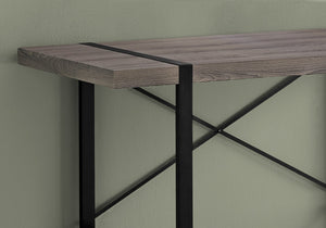 I 7310 Bureau, Bureau À Domicile, Ordinateur Portable, 48"l, Travail, Métal, Stratifié, Brun, Noir, Contemporain, Moderne - Simple Boutique