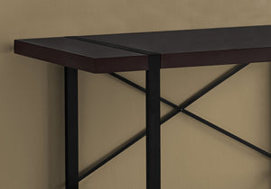 I 7311 Bureau, Bureau À Domicile, Ordinateur Portable, 48"l, Travail, Métal, Stratifié, Brun, Noir, Contemporain, Moderne - Simple Boutique