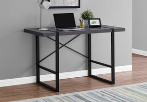 I 7312 Bureau, Bureau À Domicile, Ordinateur Portable, 48"l, Travail, Métal, Stratifié, Gris, Noir, Contemporain, Moderne - Simple Boutique