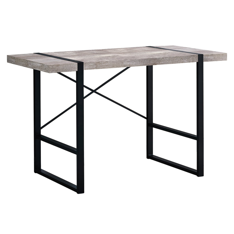I 7315 Bureau, Bureau À Domicile, Ordinateur Portable, 48"l, Travail, Métal, Stratifié, Beige, Noir, Contemporain, Moderne - Simple Boutique